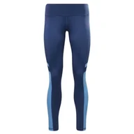 Legginsy - Damskie Legginsy REEBOK WOR MESH TIGHT HA1039 – Granatowy - miniaturka - grafika 1