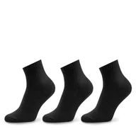 Skarpetki męskie - Zestaw 3 par niskich skarpet męskich Vans Classic Ankle VN000FV7BLK1 Czarny - miniaturka - grafika 1