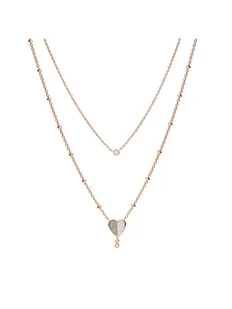 Fossil Naszyjnik Flutter Hearts JF03648791 Złoty - Naszyjniki - miniaturka - grafika 1