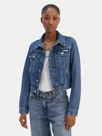 Kurtki damskie - Calvin Klein Jeans Kurtka jeansowa 90s LV047E629G Niebieski Regular Fit - miniaturka - grafika 1