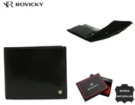 Portfele - Skorzany portfel meski z systemem RFID - miniaturka - grafika 1