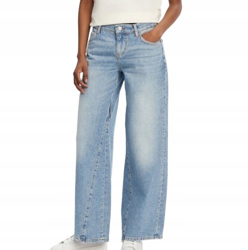 MUSTANG JEANSY WYSOKI STAN JASNY DENIM DAMSKIE 34/34 J7A