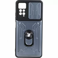 Etui i futerały do telefonów - Bizon Etui Case CamShield Card Slot Ring Xiaomi Redmi Note 11 Pro/Pro 5G szare BCCSCSRRN11P5GGY - miniaturka - grafika 1