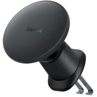 Uchwyty samochodowe do telefonów - Magnetyczny uchwyt samochodowy z indukcyjnym ładowaniem na telefon, Baseus  CW01 na telefon (czarny) - miniaturka - grafika 1