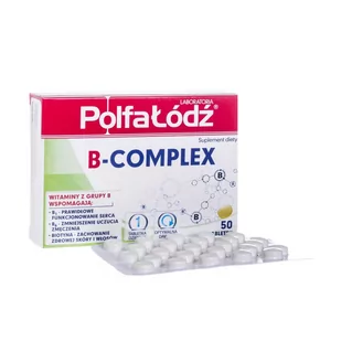 Polfarmex Vitaminum B Complec 50 szt. - Witaminy i minerały Polfarmex Vitaminum B Complec 50 szt. - Witaminy i minerały - miniaturka - grafika 1