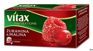 Herbata - Vitax Herbata INSPIRATIONS Żurawina&Malina (20 saszetek) 40g zawieszka ghk0460219 - miniaturka - grafika 1