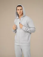 Bluzy sportowe męskie - Męska bluza dresowa rozpinana z kapturem OUTHORN BLM604 - Outhorn - miniaturka - grafika 1