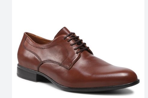 GEOX MĘSKIE PÓŁBUTY ELEGANCKIE BRĄZOWE SKÓRZANE 45 JIK