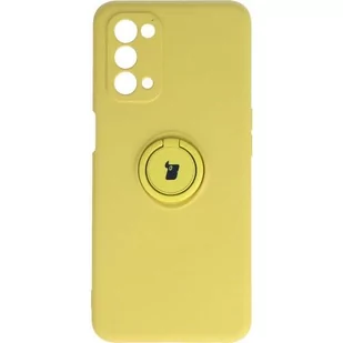 Bizon Etui Case Silicone Ring OPPO A74 5G / A54 5G żółte BCSROPA745GYW - Etui i futerały do telefonów - miniaturka - grafika 1