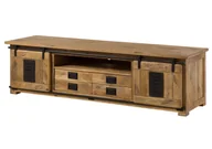 Szafki RTV - Szafka Rtv Railway #148 Drewniana Mango Loft Woskowane 200X55X56 Cm B 6120 - miniaturka - grafika 1