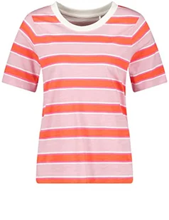 GERRY WEBER Edition Damska koszulka 870044-44006, fioletowa/różowa/czerwona/pomarańczowa, w paski, 46, Liliowy/różowy/czerwony/pomarańczowy w pasku, 46 - Koszulki i topy damskie - miniaturka - grafika 1