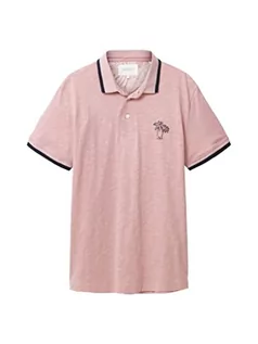 Koszulki męskie - TOM TAILOR Męska koszulka polo, 11055-Morning Pink, XXL 1036379, 11055 – Morning Pink, XXL - grafika 1