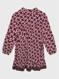 Tommy Hilfiger Sukienka codzienna Monogram KG0KG06886 Kolorowy Regular Fit - Sukienki i spódniczki dla dziewczynek - miniaturka - grafika 1