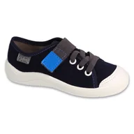 Buty dla dziewczynek - Befado obuwie dziecięce 351X047 granatowe - miniaturka - grafika 1