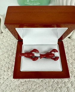 SPINKI DO MANKIETÓW koszuli mankietu homar - Spinki do mankietów i krawatów SPINKI DO MANKIETÓW koszuli mankietu homar - Spinki do mankietów i krawatów - miniaturka - grafika 1