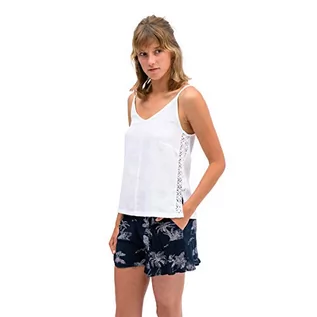 Koszulki i topy damskie - Oxbow M1constanza Damski tank top biały biały FR : 2XL (Taille Fabricant : 5) OXV916300_Blanc_5 - grafika 1