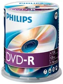 Nośniki danych - Philips DVD-R 4.7GB 16x 100 (DM4S6B00F/00) - miniaturka - grafika 1