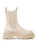 Botki damskie - Badura Sztyblety 222FW67 Beżowy - miniaturka - grafika 1