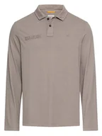 Koszulki męskie - Camel Active Koszulka polo w kolorze szarobrązowym - miniaturka - grafika 1