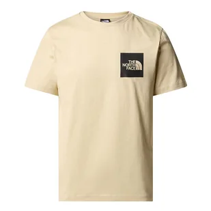 Koszulka The North Face Fine 0A87ND3X41 - beżowa - Koszulki sportowe męskie - miniaturka - grafika 1
