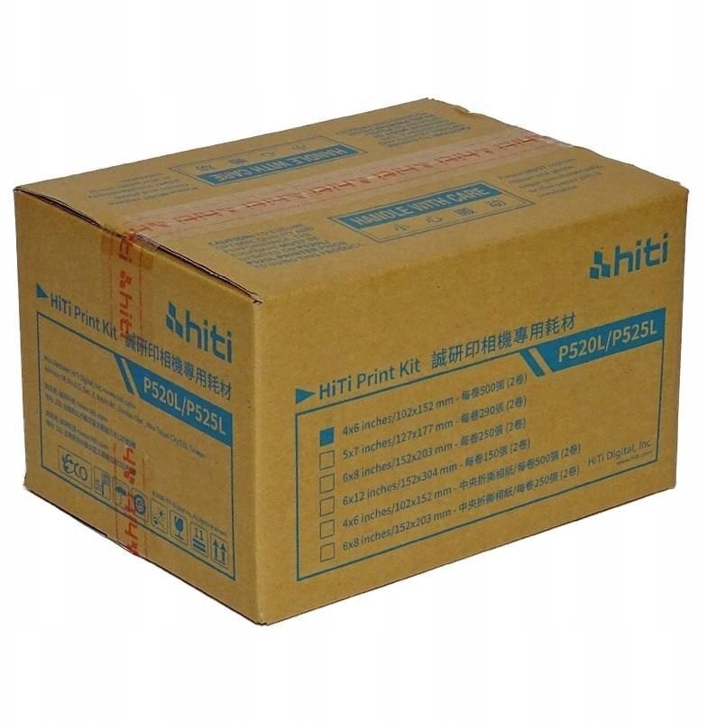 HiTi Print Kit 520L/525L 10x15 cm 2x 500 Prints 87.PBX71.10XT-G2.2