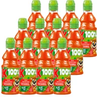 Soki i napoje niegazowane - Kubuś 100% Sok jabłko marchew banan truskawka 300 ml x 12 sztuk - miniaturka - grafika 1