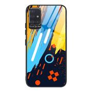 Etui i futerały do telefonów - Color Glass Case etui pokrowiec nakładka ze szkła hartowanego z osłoną na aparat Samsung Galaxy A51 pattern 1 - miniaturka - grafika 1