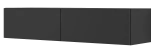 Czarna ścienna szafka rtv 140 cm P9-T20 - Szafki RTV Czarna ścienna szafka rtv 140 cm P9-T20 - Szafki RTV - miniaturka - grafika 1