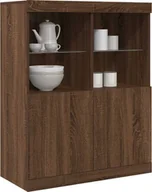 Komody - vidaXL vidaXL Szafka, brązowy dąb, 81x37x100 cm, materiał drewnopochodny - miniaturka - grafika 1