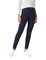 Legginsy - HUE Damskie ultra miękkie legginsy jeansowe z podszewką polarową | ciepłe modne legginsy, Pranie atramentowe, S - miniaturka - grafika 1