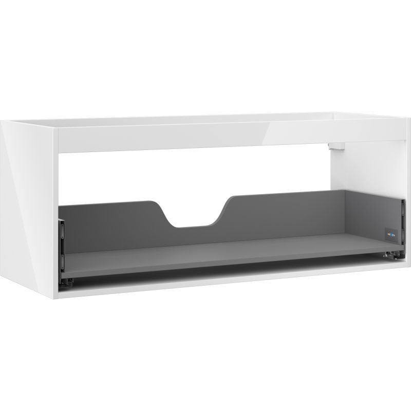 Mexen Box-A korpus szafki podumywalkowej 120 cm, 1 szuflada, biały połysk - 91AX0-1200-470-1-00