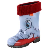 Kalosze damskie - Ocieplane kalosze dziecięce słoń DEMAR - miniaturka - grafika 1