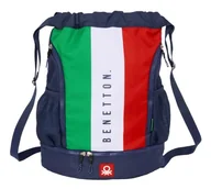 Plecaki - BENETTON FLAG - Plecak do plecaka, idealny dla dzieci w różnym wieku, wygodny i wszechstronny, jakość i wytrzymałość, 34 x 15 x 43 cm, Granatowy, M, Casual - miniaturka - grafika 1