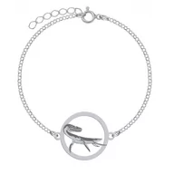 Biżuteria dla dzieci - Dinozaur Plezjozaur Bransoletka srebro - MEJK Jewellery - miniaturka - grafika 1