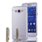 Etui i futerały do telefonów - Galaxy J5 mirror - lustro silikonowe etui lustrzane TPU - srebrny. - miniaturka - grafika 1