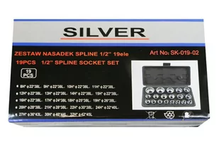 Nasadki Spline 12-KĄTNE Zestaw Nasadek 1/2 8-32mm - Klucze i nasadki - miniaturka - grafika 1