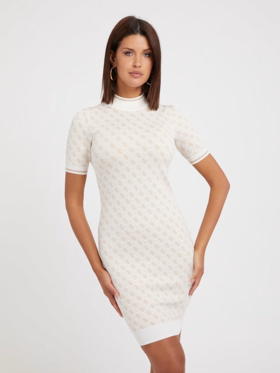Guess Dresowa Sukienka Z Wiskozy Z Logo S