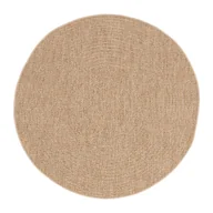 Dywany zewnętrzne - Inspire Dywan zewnętrzny okrągły Varuna beżowy śr. 120 cm - miniaturka - grafika 1