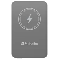 Powerbanki - Verbatim Charge 'n' Go Magnetic Wireless Power Bank 5000mAh szary - miniaturka - grafika 1