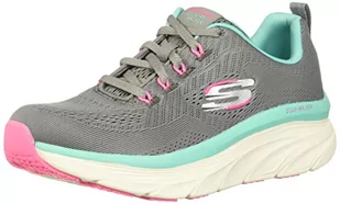 Skechers Damskie trampki D'LUX Walker, szare, 5 UK - Trampki damskie - miniaturka - grafika 1