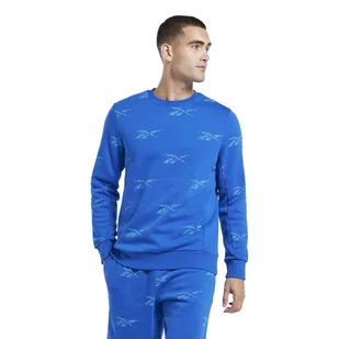 Męska Bluza REEBOK RI AOP CREW IB8449 – Niebieski - Bluzy męskie - miniaturka - grafika 1