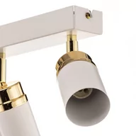 Lampy sufitowe - Spot sufitowy Rondo biały/złoty 6-punktowy - miniaturka - grafika 1