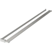 Akcesoria do armatury i ceramiki - Mexen półka do ścianki prysznicowej z relingiem na ręczniki, nikiel szczotkowany - 800-02-97 - miniaturka - grafika 1