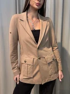 Marynarki i żakiety damskie - Sfera - Dzianinowa marynarka - miniaturka - grafika 1