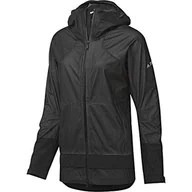 Kurtki damskie - Adidas Damska kurtka W Wp P-knit Jkt czarny Negro M DZ0796 - miniaturka - grafika 1