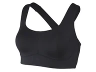 Bielizna sportowa damska - CRIVIT Biustonosz sportowy damski z działaniem nawilżającym (Czarny, XS (32/34)) - miniaturka - grafika 1