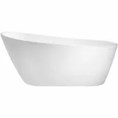 Wanny - Besco WAS-150-MGR MELODY wanna wolnostojąca maskownica syfonu z przelewem grafitowa 150 x 80 - miniaturka - grafika 1