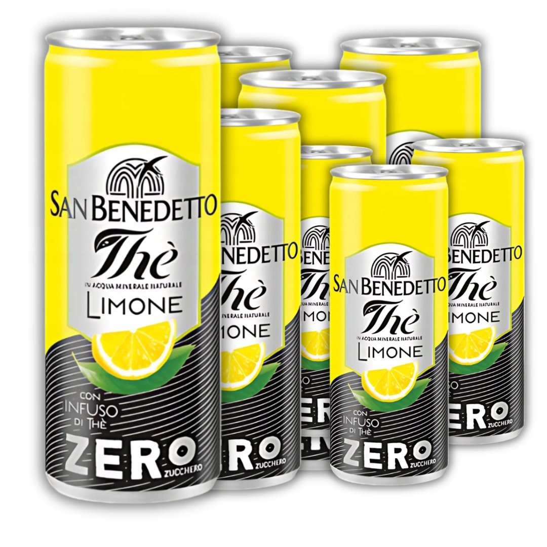 San Benedetto The Zero Limone 24x330ml – Herbata Cytrynowa Bez Cukru Włoska