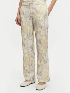 Calvin Klein Spodnie materiałowe K20K208425 Kolorowy Regular Fit - Spodnie damskie - miniaturka - grafika 1