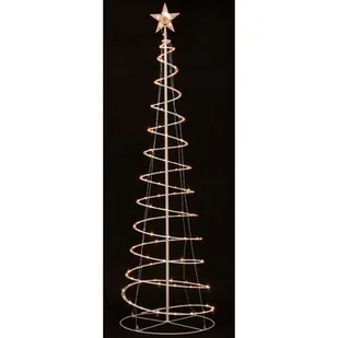 Choinka zewnętrzna 100 LED Bright ciepły biały 150 cm - Ozdoby bożonarodzeniowe - miniaturka - grafika 1